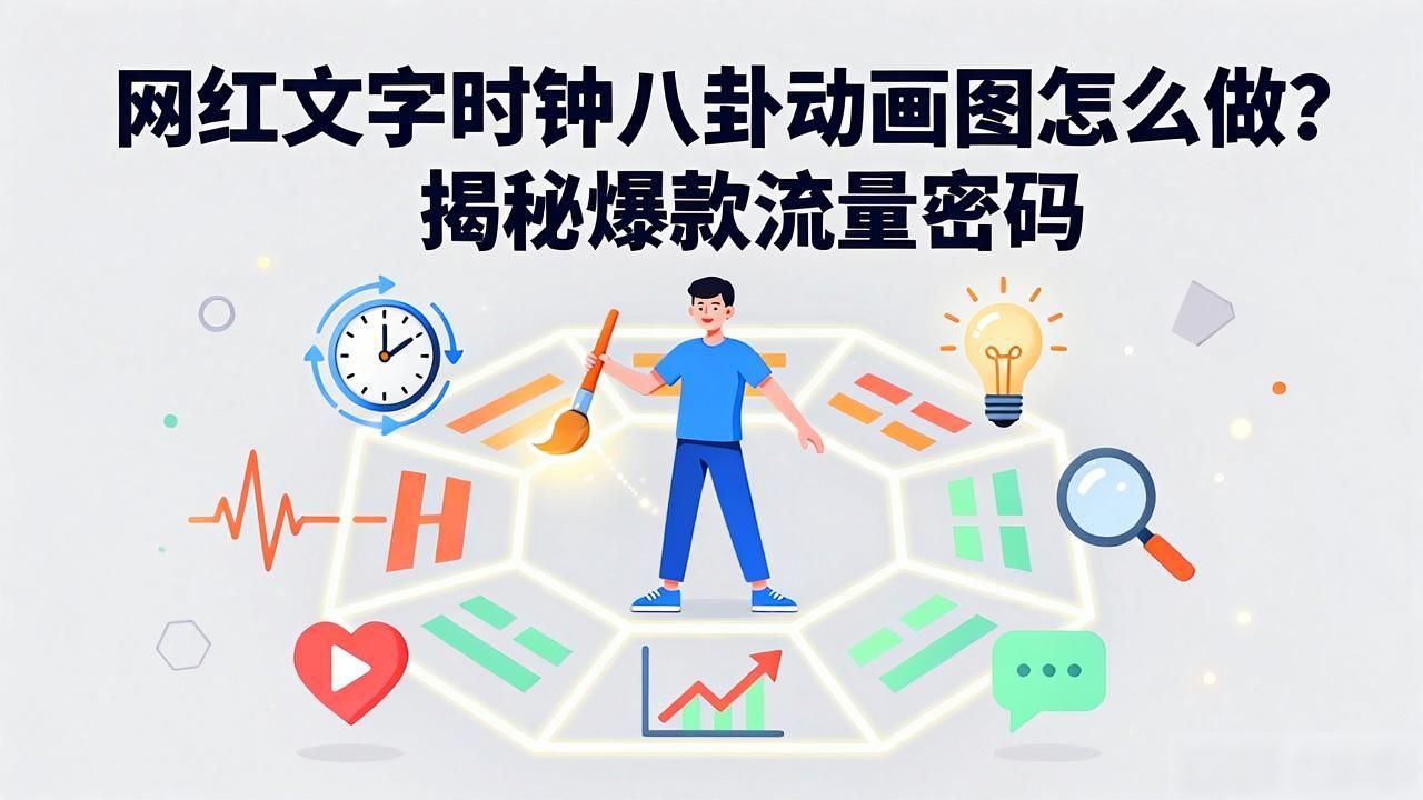 八卦时钟动态壁纸_八卦时钟有意义吗_网红文字时钟八卦动画图-